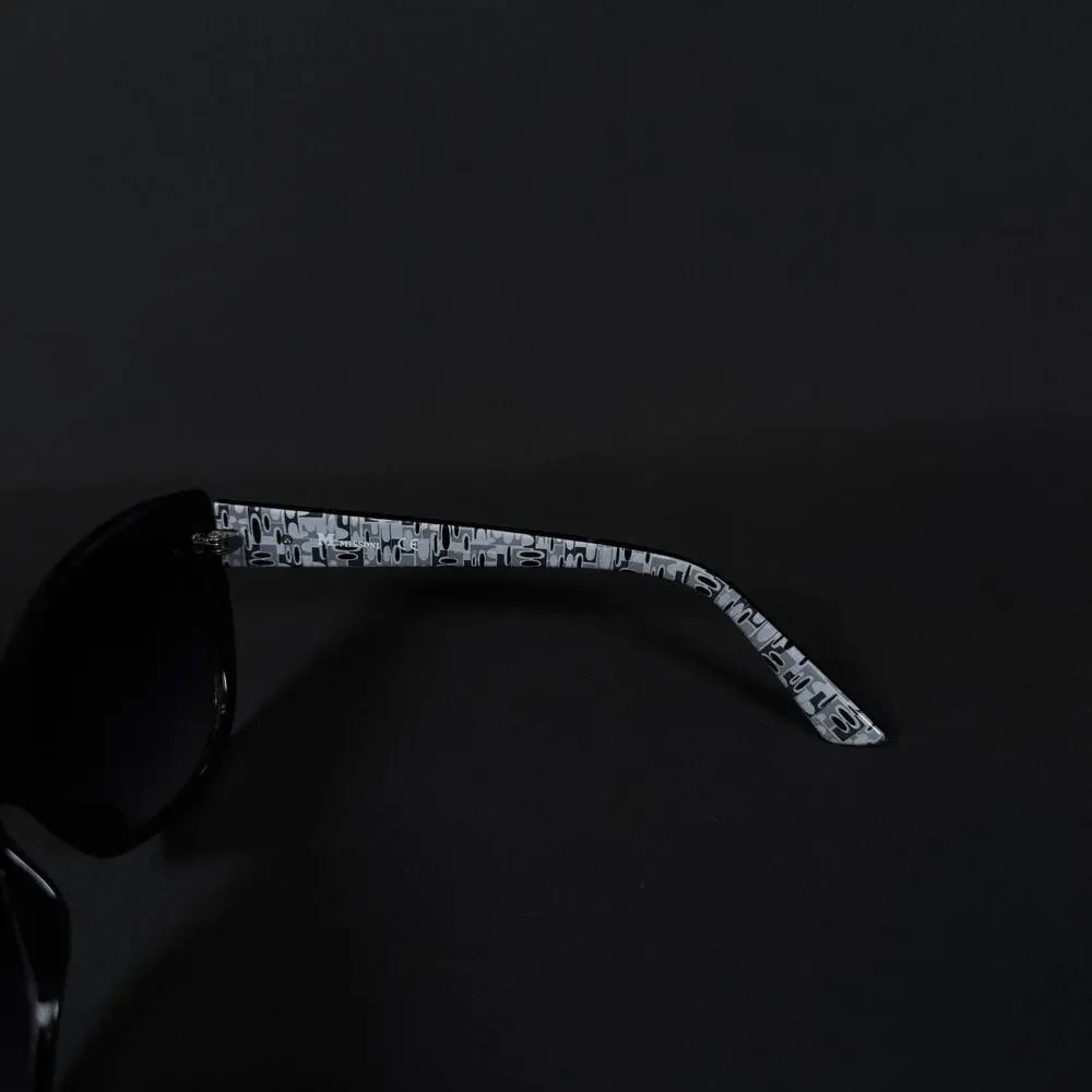 Missoni Black Cat Eye Sunglasses MM505-06S 58-16 140 Made in Italy Only Frame